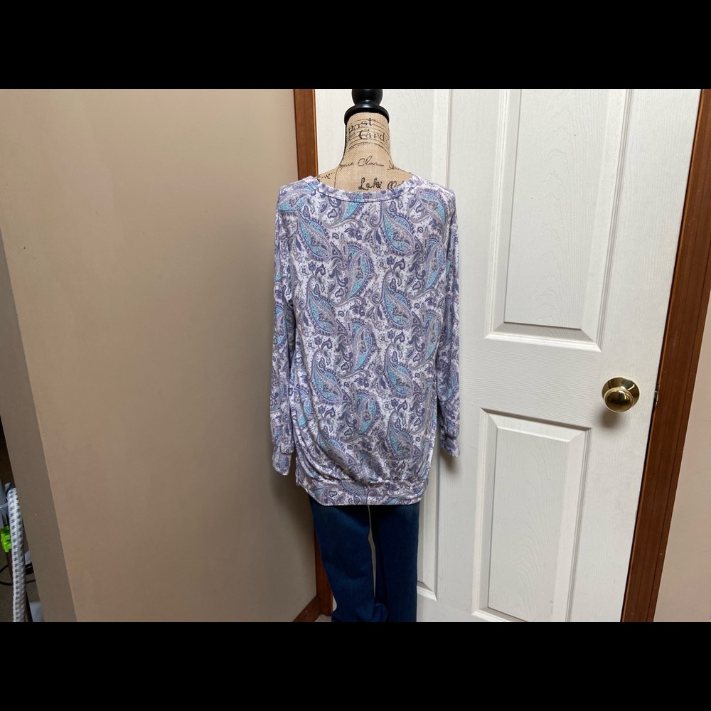 Blumin White Multicolored Patterned Long Sleeved … - image 8